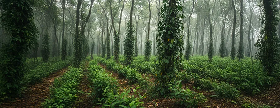 Thekkady spice plantation cardamom pepper